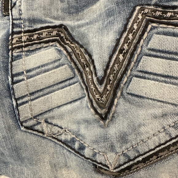 Affliction Grant RN# 127458 Size 40x33.5" Long Men's Jeans Heavy Distressed - Picture 14 of 14